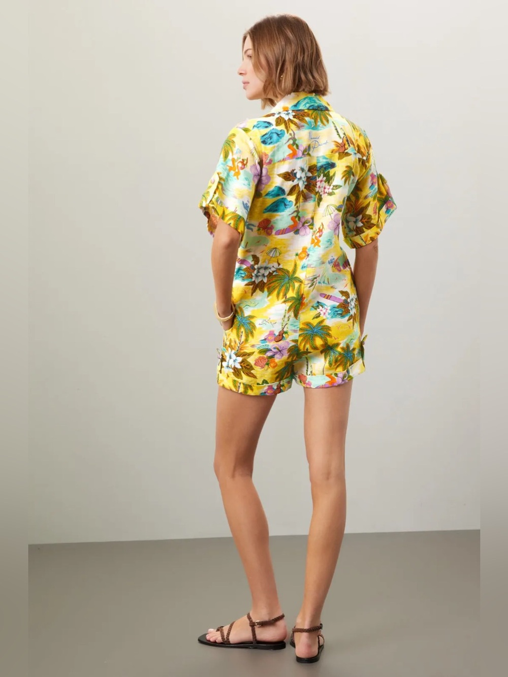 Alemais Holiday Hawaii Print Playsuit - Picture 3 of 12